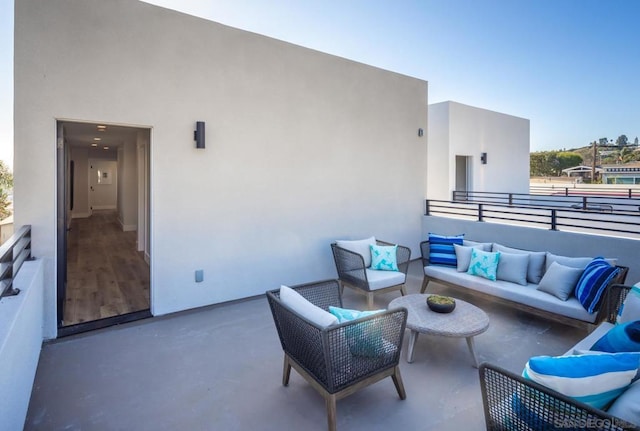 balcony with outdoor lounge area