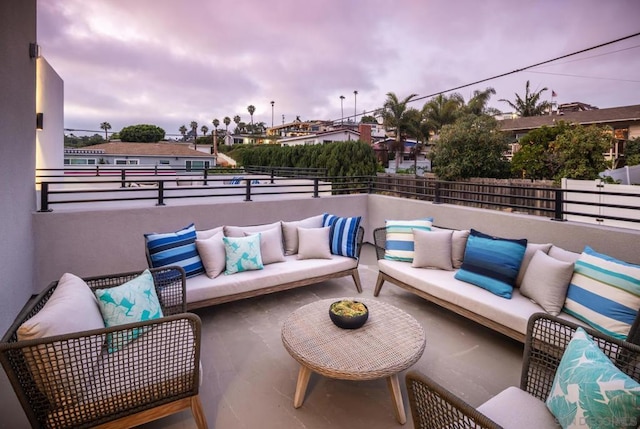 view of patio featuring outdoor lounge area