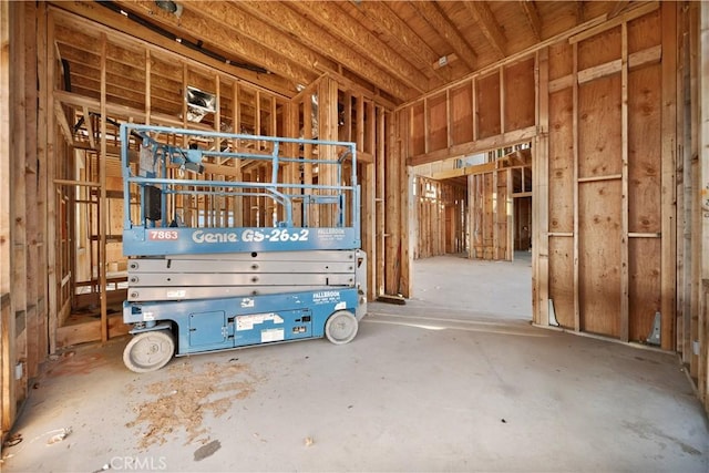 miscellaneous room with concrete floors