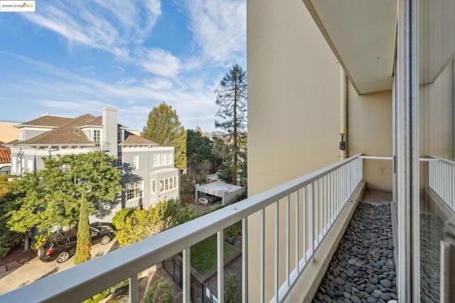 view of balcony