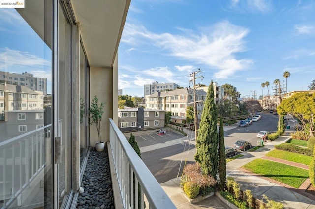 view of balcony