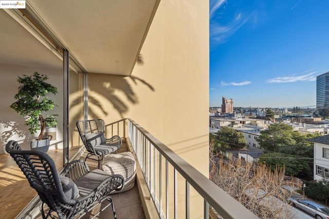 view of balcony