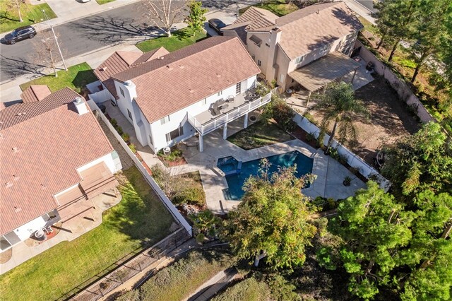 birds eye view of property