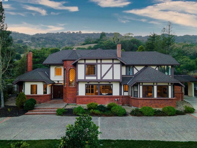 view of tudor-style house