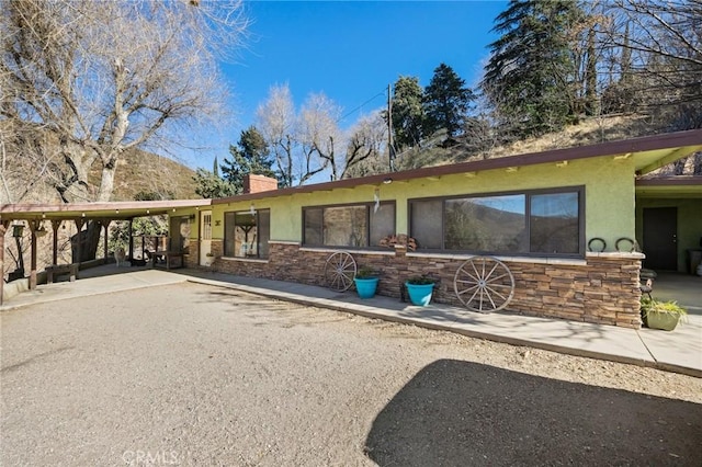 view of ranch-style home