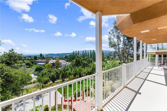 view of balcony