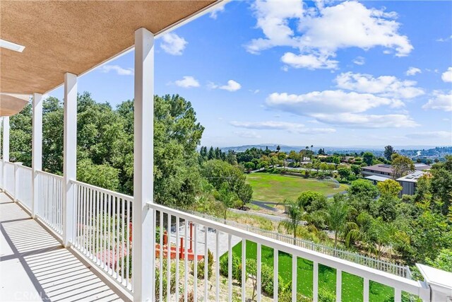 view of balcony