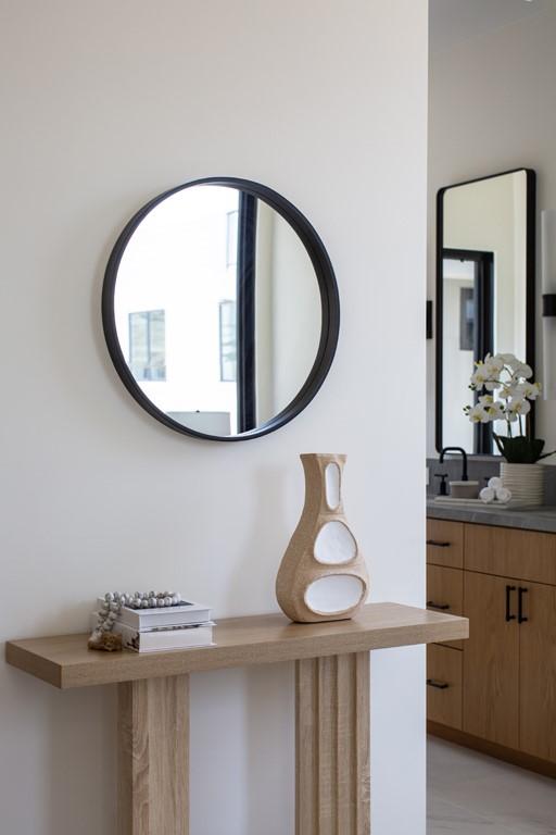 interior details featuring sink