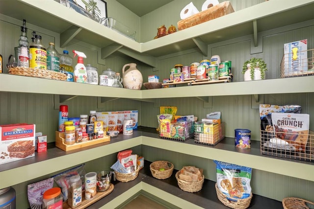 view of pantry