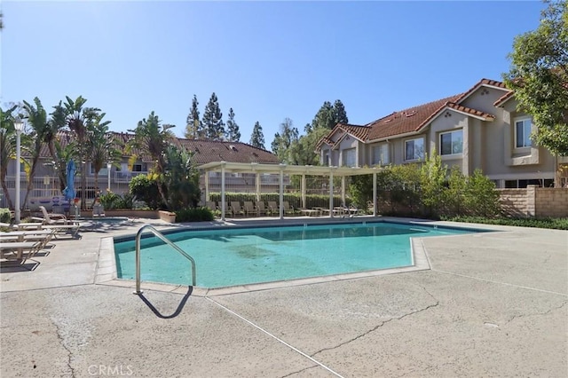 view of pool with a patio area