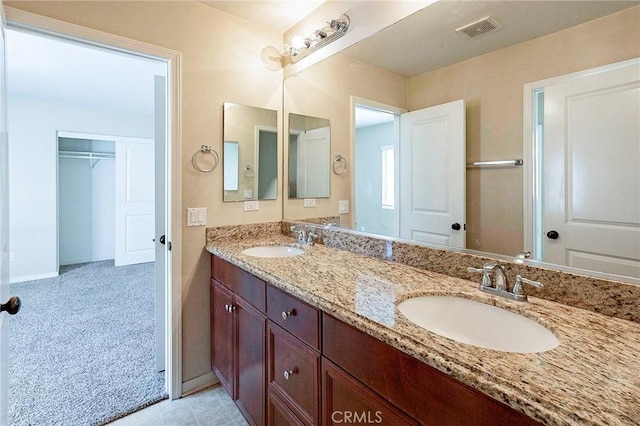 bathroom featuring vanity