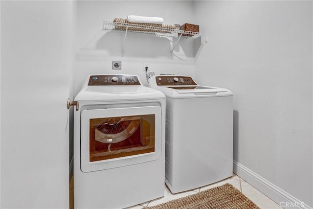 16096 Caminito Tomas, San Diego, CA 92128 - laundry room with separate washer and dryer and tile patterned flooring