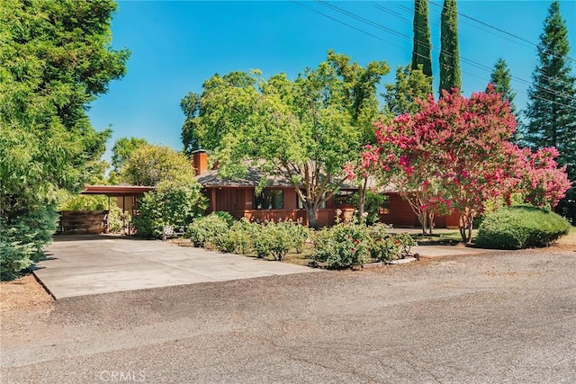 view of front of home