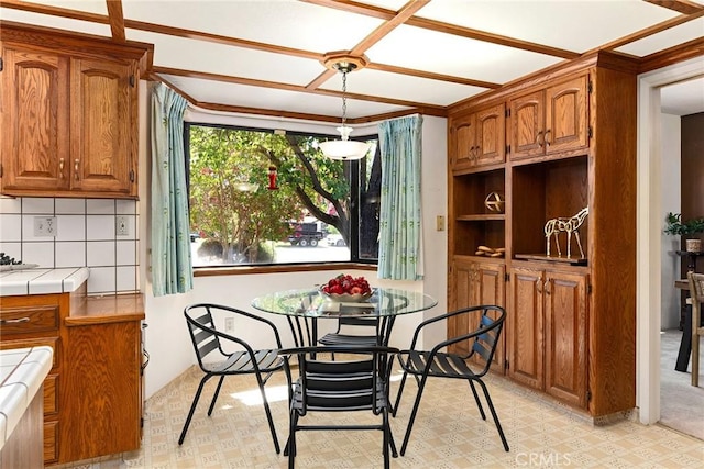 view of dining area