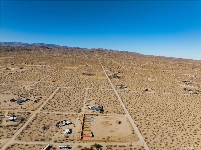 aerial view featuring a mountain view