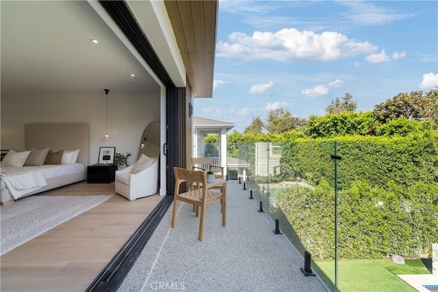 balcony with outdoor lounge area