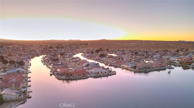 27008 Reef Ln, Helendale, CA 92342 - aerial view at dusk of a residential view and a water view
