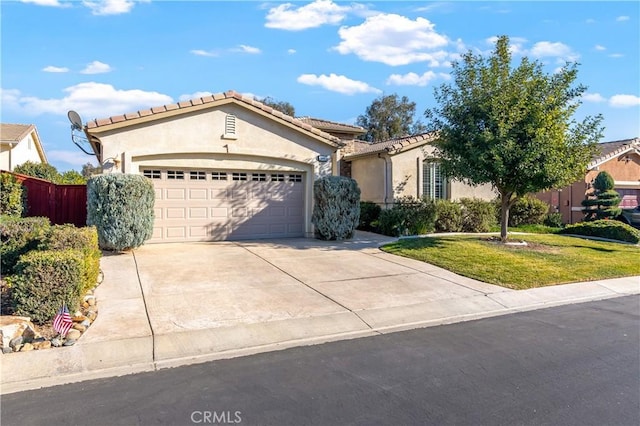 ranch-style house with a front lawn