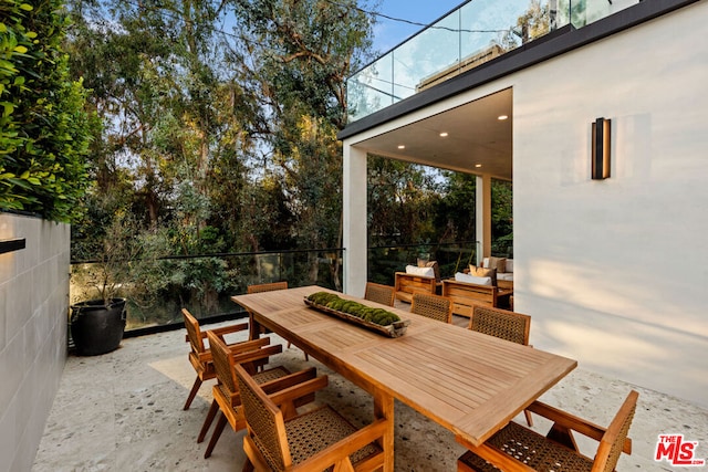 view of patio / terrace with outdoor lounge area