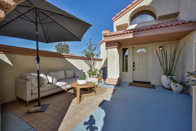 view of patio / terrace with outdoor lounge area