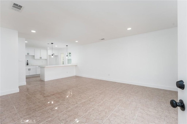 view of unfurnished living room