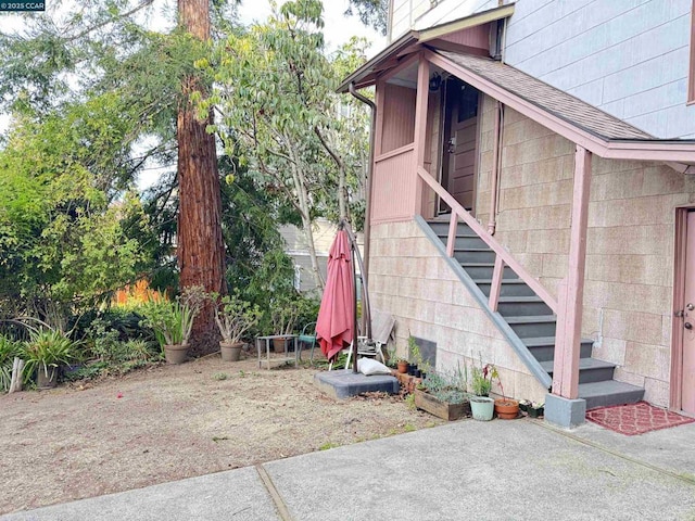 exterior space featuring a patio area