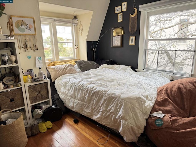 bedroom featuring hardwood / wood-style flooring