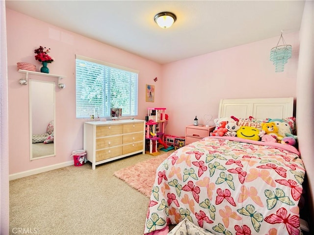 bedroom featuring carpet flooring