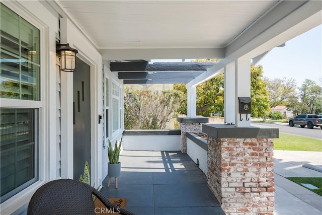 view of patio / terrace featuring a porch