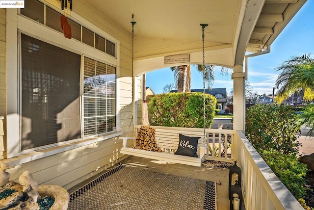 view of patio / terrace featuring a porch