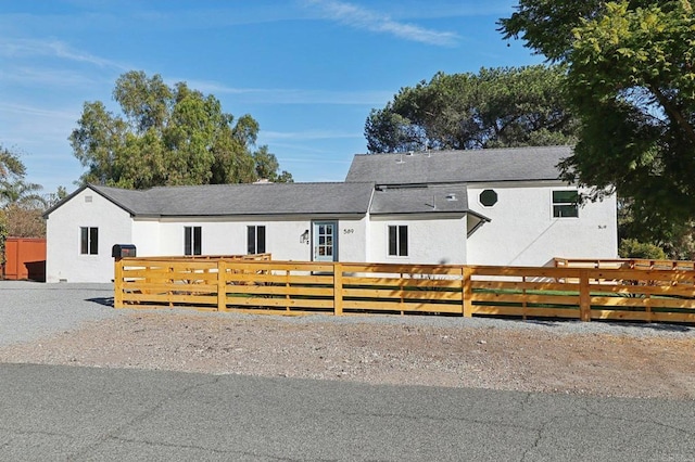 view of front of home