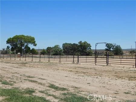 view of yard featuring a rural view