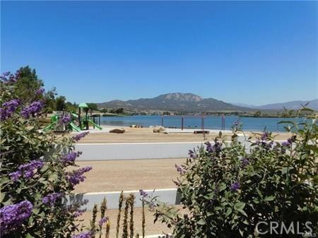 view of water feature featuring a mountain view