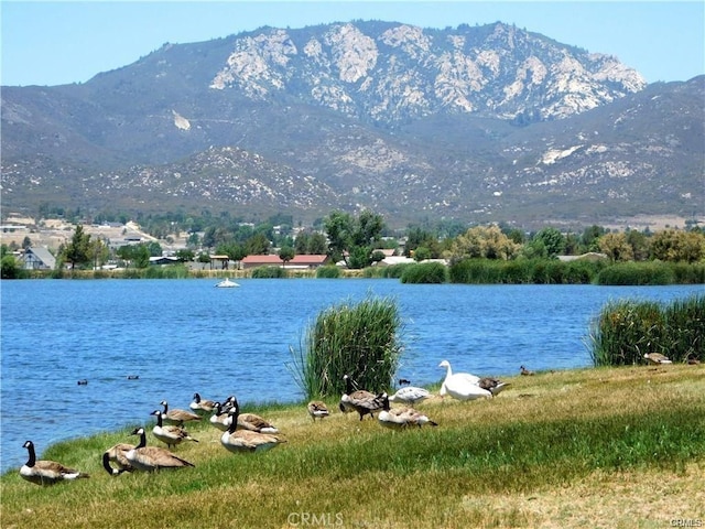 view of water feature featuring a mountain view