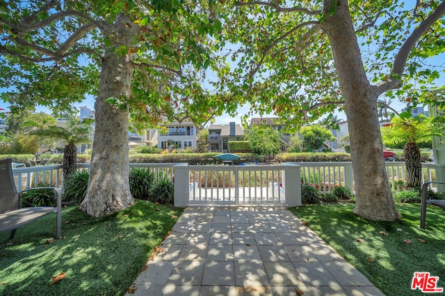 exterior space with a front lawn