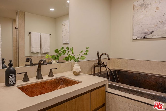 bathroom featuring vanity