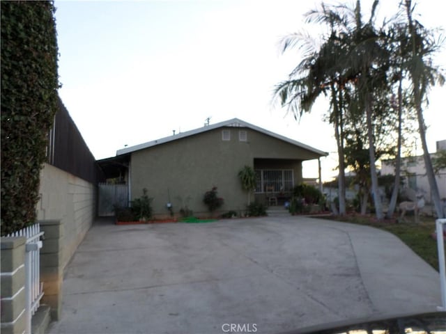 view of rear view of property