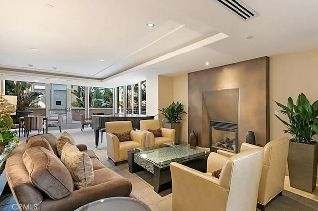 building lobby featuring visible vents