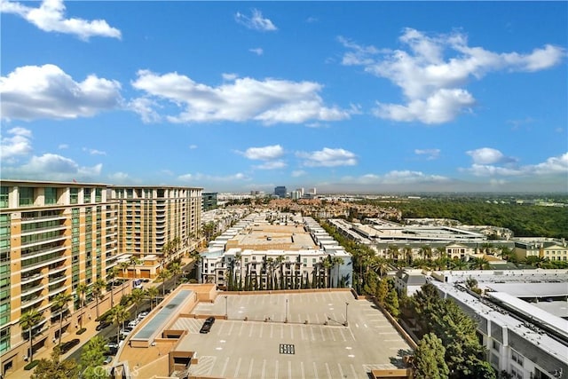 aerial view featuring a city view