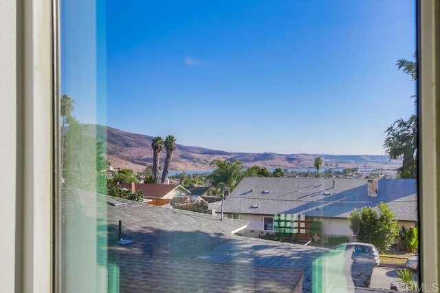 view of water feature featuring a mountain view