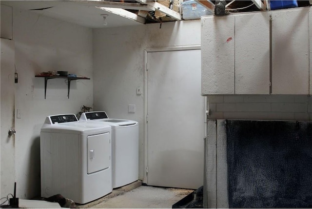 laundry area with washer and dryer