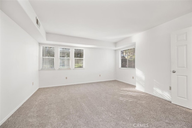 unfurnished room with carpet floors