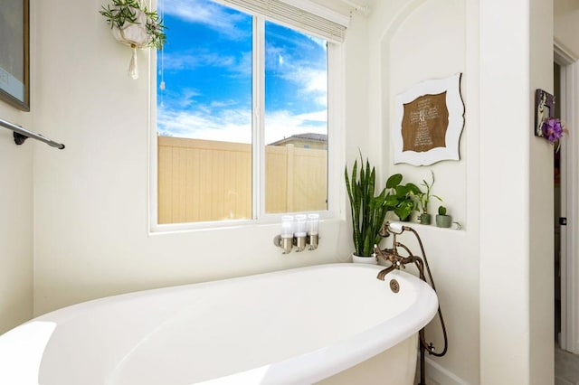 bathroom with a bathtub