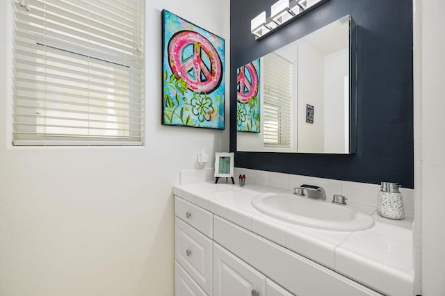 bathroom with vanity