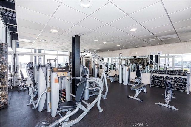 view of exercise room