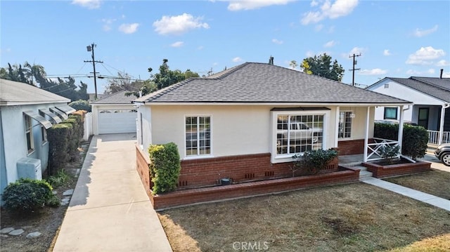 bungalow with a garage