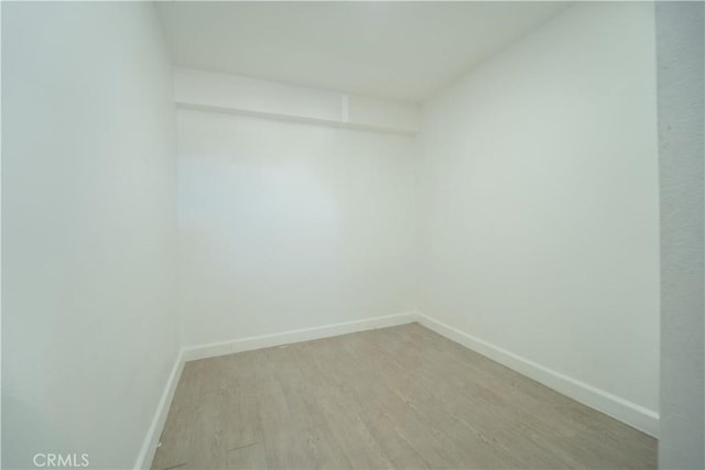 empty room featuring light hardwood / wood-style flooring