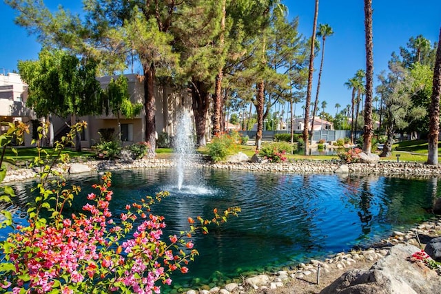 view of water feature