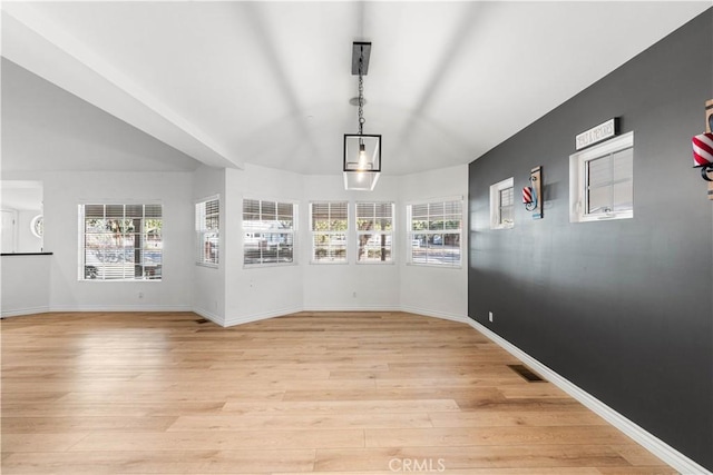 interior space featuring light wood-type flooring