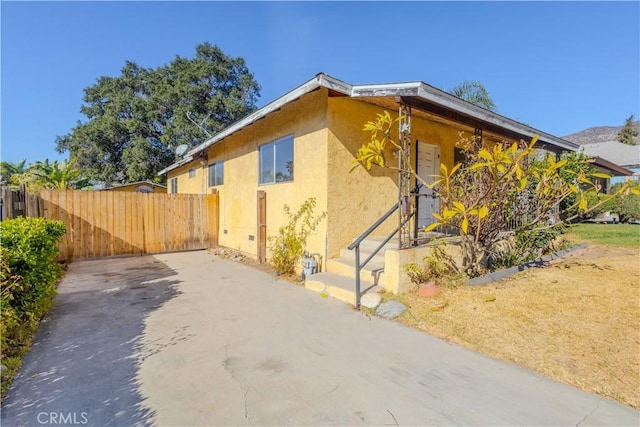 view of home's exterior featuring a patio